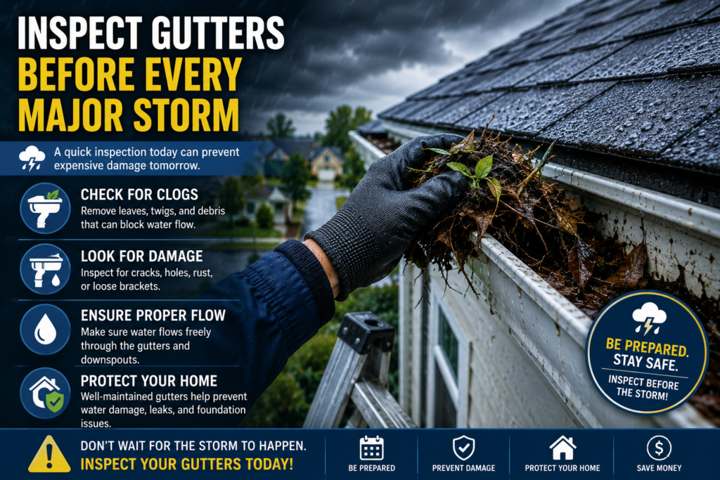 gutters before hurricane season