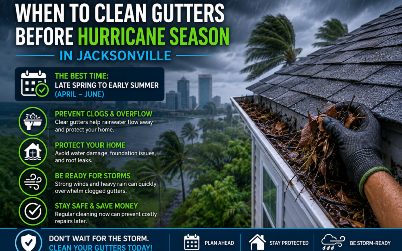 When to Clean Gutters Before Hurricane Season in Jacksonville