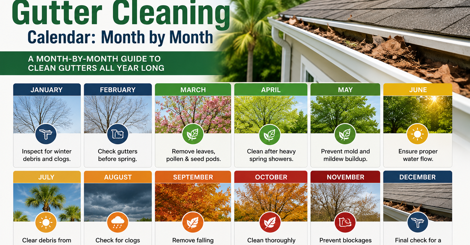 Gutter Cleaning Calendar